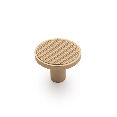 STATEMENT Monaco 30mm Round Knob - Matt Gold in Matt Gold