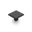 STATEMENT Monaco 35mm Square Knob - Matt Black in Matt Black