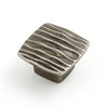 Castella Ripple Cabinet Knob in Rustic Tin