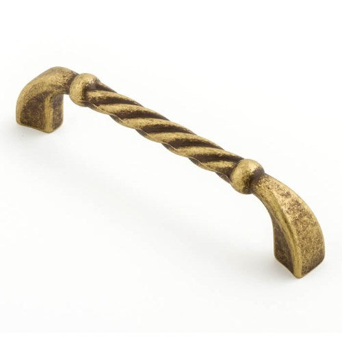 Castella Regent Cabinet Pull Handle in Antique Brass