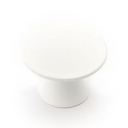 Castella Disc Coat Hook in Matt White