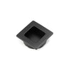 Flush Square Flush Pull in Matt Black