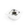 Flush Square Flush Pull in Polished Chrome