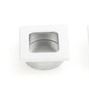 Flush Square Flush Pull in Satin Chrome