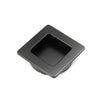 Flush Square Flush Pull in Matt Black