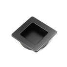 Flush Square Flush Pull in Matt Black