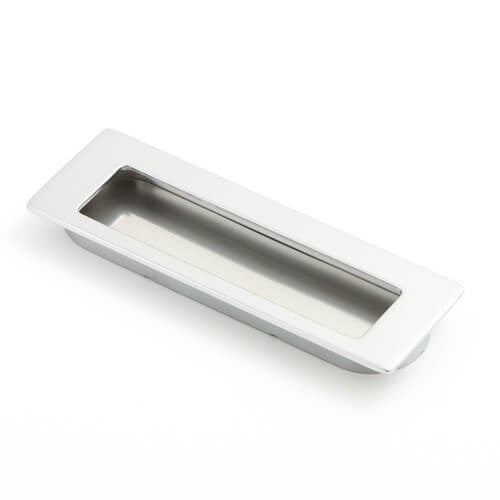 MINIMAL Flush 145mm Flush Pull - Satin Chrome in Satin Chrome