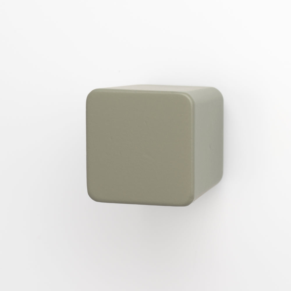 Urbane 25mm Square Knob in Dusty Olive