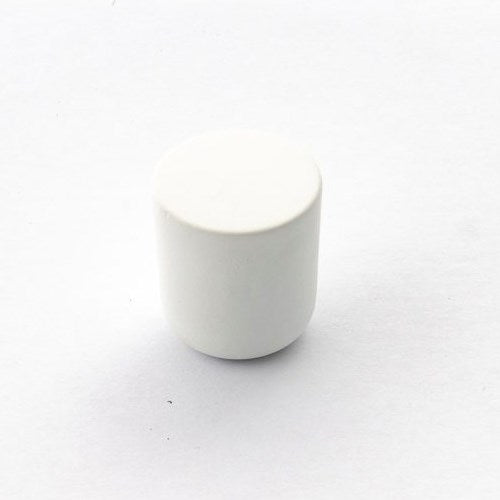 Castella Dune Round Cabinet Knob in Matt White