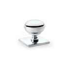 STUDIO Hastings 34mm Knob on Backplate - Polished Chrome in Polished Chrome