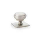 STUDIO Hastings 34mm Knob on Backplate - Satin Nickel in Satin Nickel