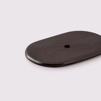 Curved Knob Backplate - Antique Bronze in Antique Bronze