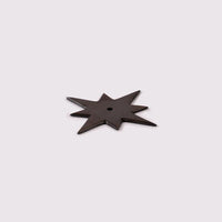 Star Knob Backplate - Antique Bronze in Antique Bronze