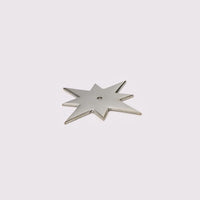 Star Backplate - Satin Nickel in Satin Nickel