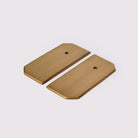 Fred & Ginger Backpate - Acid Washed Brass in Acid Washed Brass