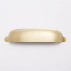 Halifax Hooded Cup Pull - Burnished Brass in Burnished Brass