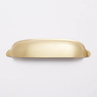Halifax Hooded Cup Pull - Burnished Brass in Burnished Brass