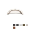 Traditional Shell 64mm C to C O/A Brass Plated Matt in Brass Matt