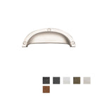 Traditional Shell 64mm C to C O/A Brass Plated Matt in Brass Matt