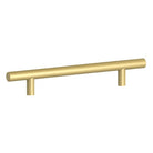 Kethy BH157 cornet brass handle with matte finish, designed for furniture or cabinetry, featuring a sleek, durable brass construction.
