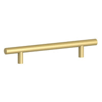 Kethy BH157 cornet brass handle with matte finish, designed for furniture or cabinetry, featuring a sleek, durable brass construction.