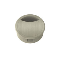 Kethy metal cable outlet, single 80mm outlet with brown finish, suitable for electrical wiring and cable management.