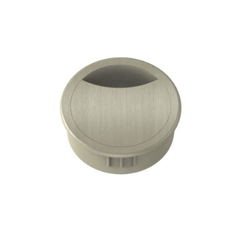 Kethy metal cable outlet, single 80mm outlet with brown finish, suitable for electrical wiring and cable management.