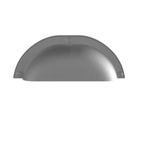 Traditional Shell 64mm CTC 100mm O/A in Satin Chrome