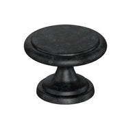 Kethy DK1357 cabinet knob in black finish with a sleek, modern design suitable for kitchen or furniture cabinets.