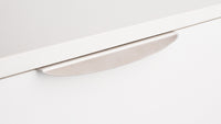 Kethy DL360 Edge Pull door handle in brushed metal finish, mounted on a modern door for sleek, functional design.