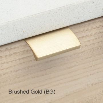 Edge Pull 350mm in Brushed Gold