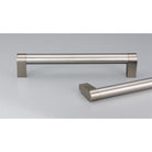 18mm dia Cabinet Pull Handle, Zamac Posts Tapered 800mm with 784mm CTC in Satin Stainless