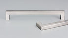 12.7 Square Cabinet Pull Handle 108mm with 96mm CTC in Satin Stainless