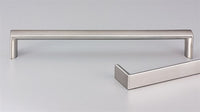 16.5mm Flat Top Cabinet Pull Handle 135mm with 128mm CTC in Satin Stainless