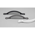 Kethy HT013 Rd Hampton handle with a sleek graphite finish, showing its modern design and ergonomic shape.