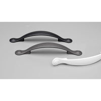 Kethy HT013 Rd Hampton handle with a sleek graphite finish, showing its modern design and ergonomic shape.