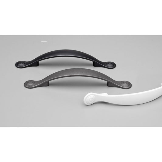 Rd Hampton Handle 96mm White Powder Coat#3 in White Powder Coat