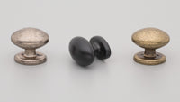 Witton Knob 35mm Black Powder Coat Matt#8 in Matt Black