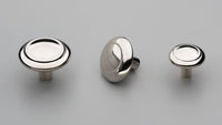 Dover Knob 30mm Brass Polished Nickel in Brass Polished Nickel