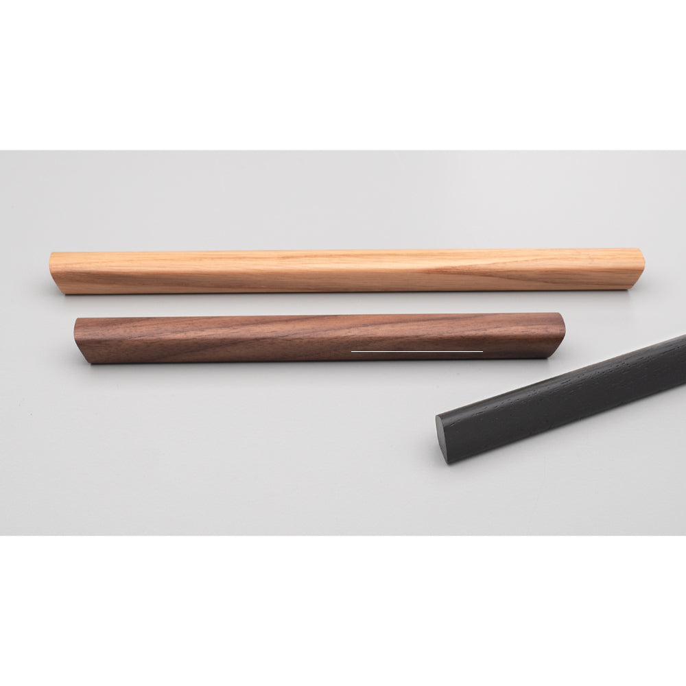 Kethy L6921 cabinet pull handle in brushed nickel finish mounted on a wooden cabinet door.
