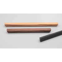 Kethy L6921 cabinet pull handle in brushed nickel finish mounted on a wooden cabinet door.
