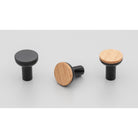 Kethy Hobro Timber Knob featuring a natural wood finish, ideal for cabinet or drawer hardware, with a smooth rounded design.