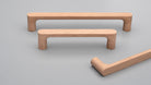 Kethy Timber Pinta timber cabinet pull in oak finish, featuring sleek design and sturdy handle for kitchen or bathroom cabinets.
