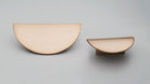 Kethy Moon Handle L866 in brushed metal with a sleek, curved design for cabinet or drawer furniture.