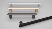 Yarra Handle 288mm C to C Matt Silver Paint in Matt Silver Paint