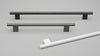Eibar Handle 12mmØ Stainless Steel 352mm with C to C 288mm White Powder Coat#3 in White