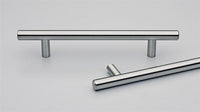 12mm Rail Cabinet Pull Handle 160mm with CTC 96mm in Satin Stainless