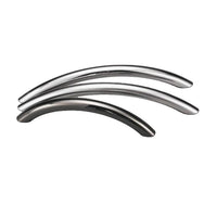 10mm Bow Handle 128 C/C in Satin Chrome