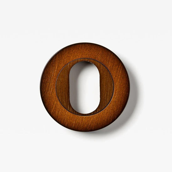 Escutcheon Oval Bronze 55mm Set in Bronze