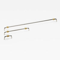 Duet Pull Polished Nickel 266mm (10.47") Medium in Polished Nickel/Brushed Brass